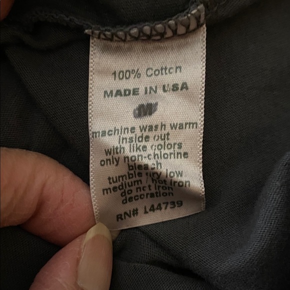 Brand New with tag  House of Lulu Charcoal Hangry Tee Made in USA size S - Picture 6 of 6